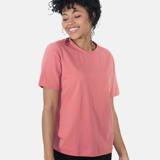 Camiseta color salmón (rosa) siabatto